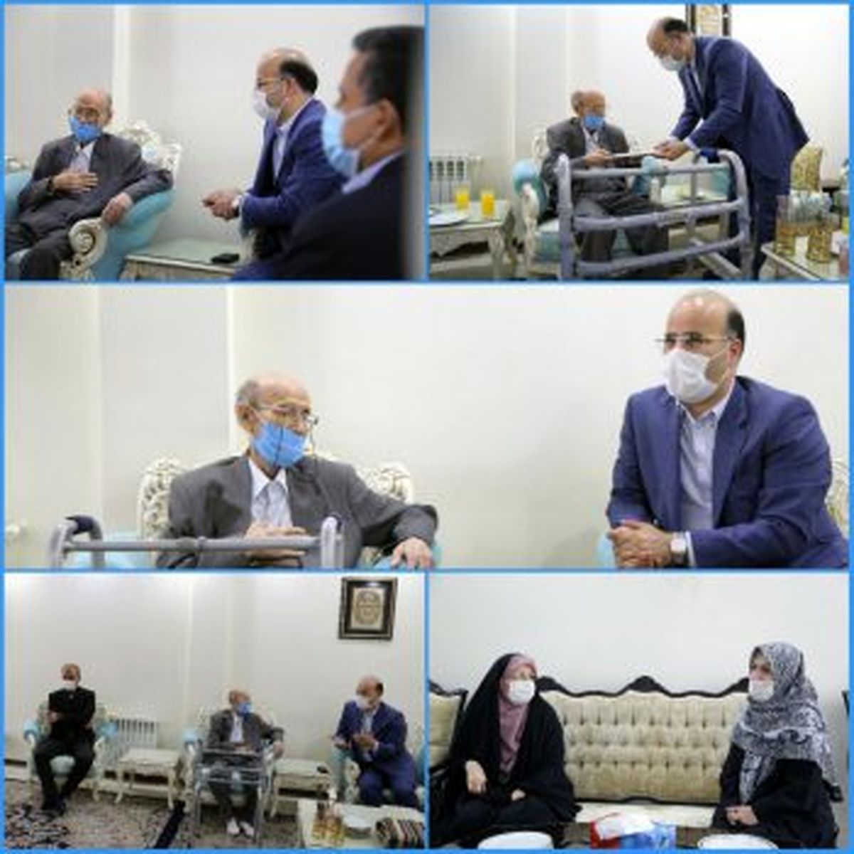 دیدار شهردار منطقه ۶ با آزاده جانباز سرافراز هادی مشتاق زاده
