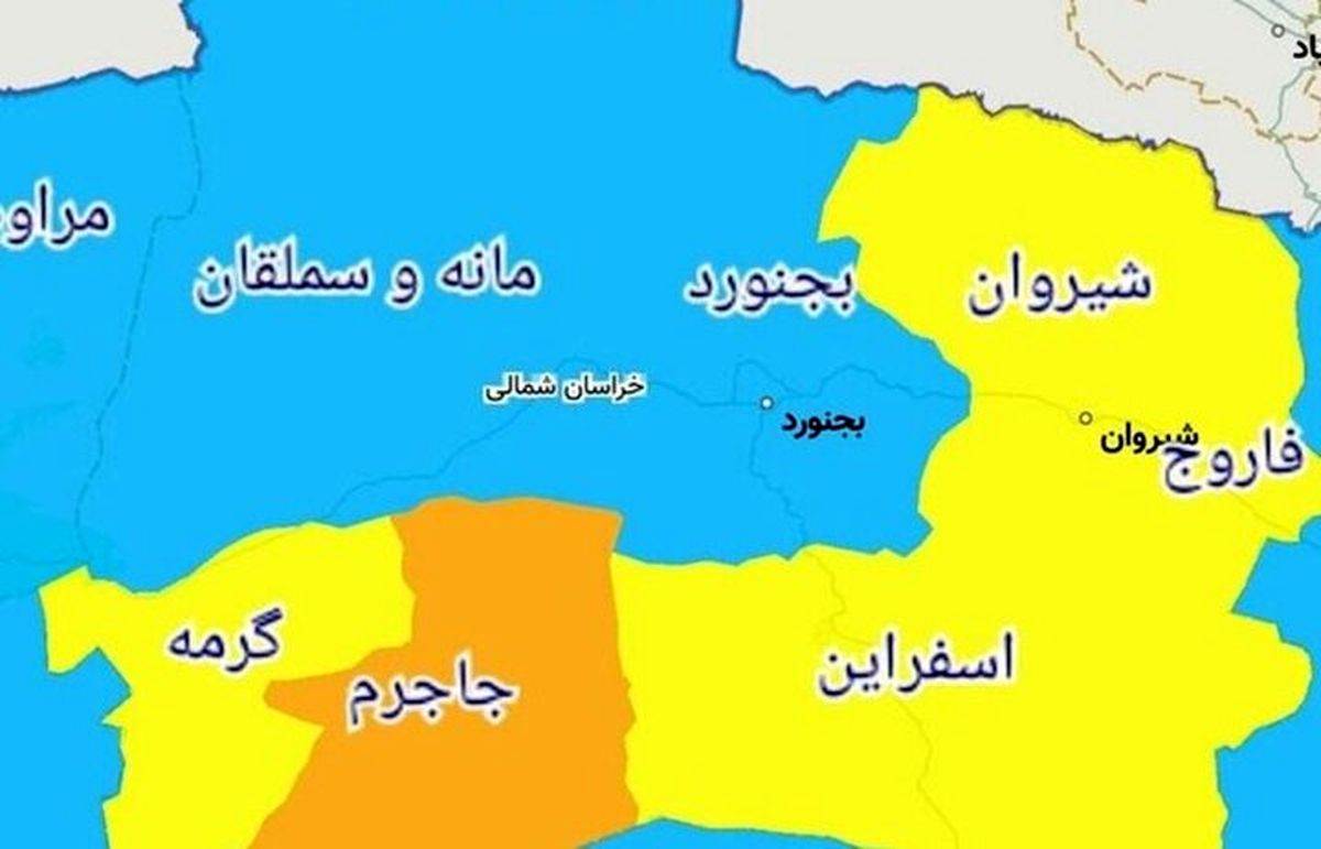 فقط رنگ کرونایی این شهر در ایران نارنجی است!