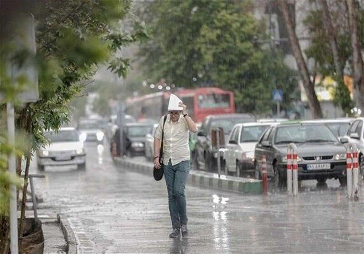 هشدار نارنجی بارش باران و تند باد در تهران