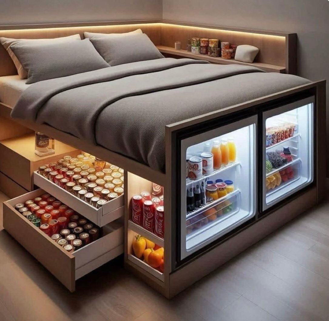 امکانات این تخت خواب رویایی شما را شگفت زده می‌کند +عکس