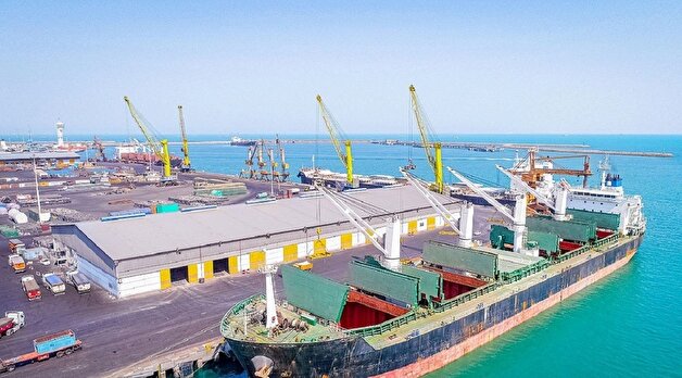 بندر شهید رجایی چه حجمی از ترانزیت کالا را در اختیار دارد؟